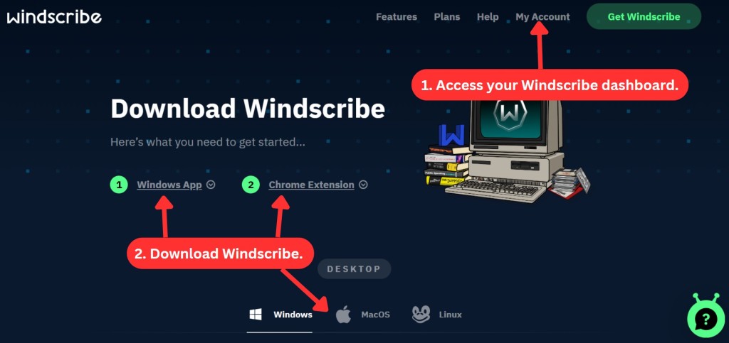 How to download the Windscribe app