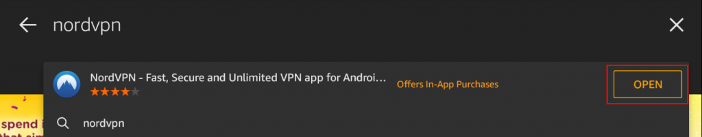 Open NordVPN on Kindle Fire